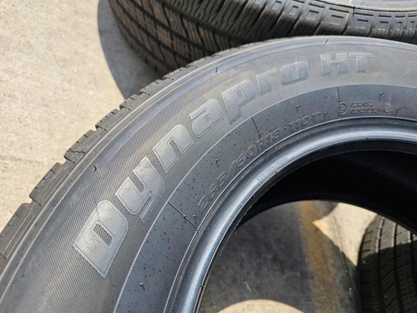 (4) 265/60/18 Hankook Dynapro H/T tires NEW TAKE OFFS!