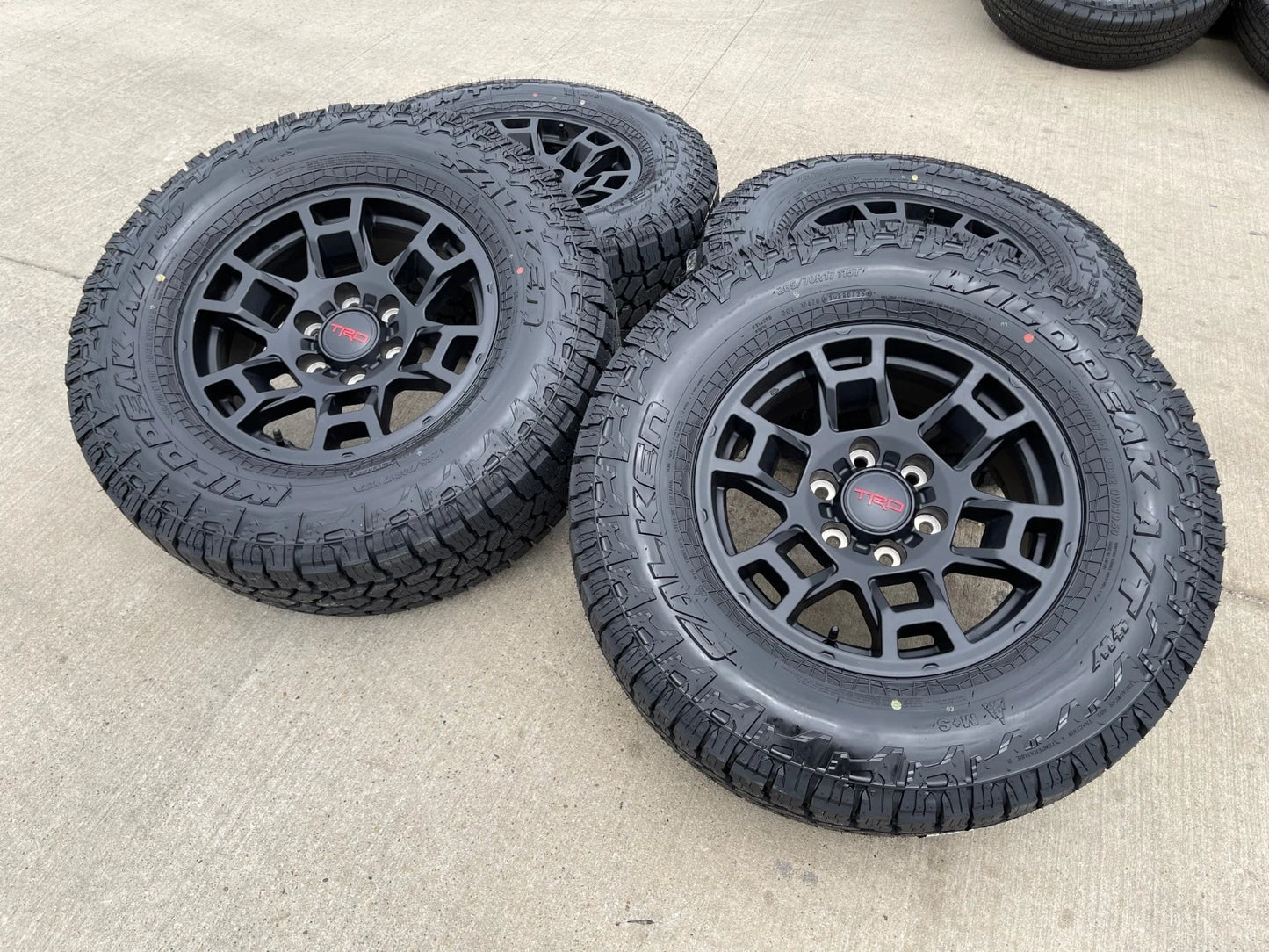 17" Toyota Tacoma 4Runner TRD OEM 17032 wheels rims FJ black NEW FALKEN A/T4
