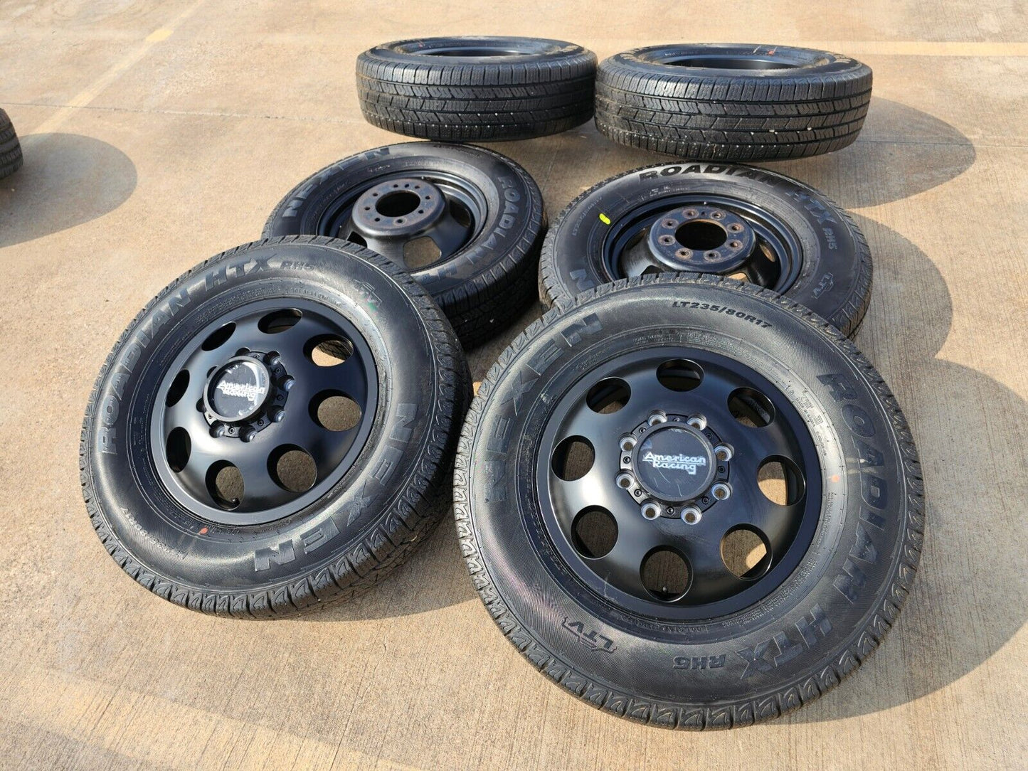 17" American Racing AR204 Dodge Ram 3500 DUALLY OEM wheels rims 8x165 8x6.5 NEW