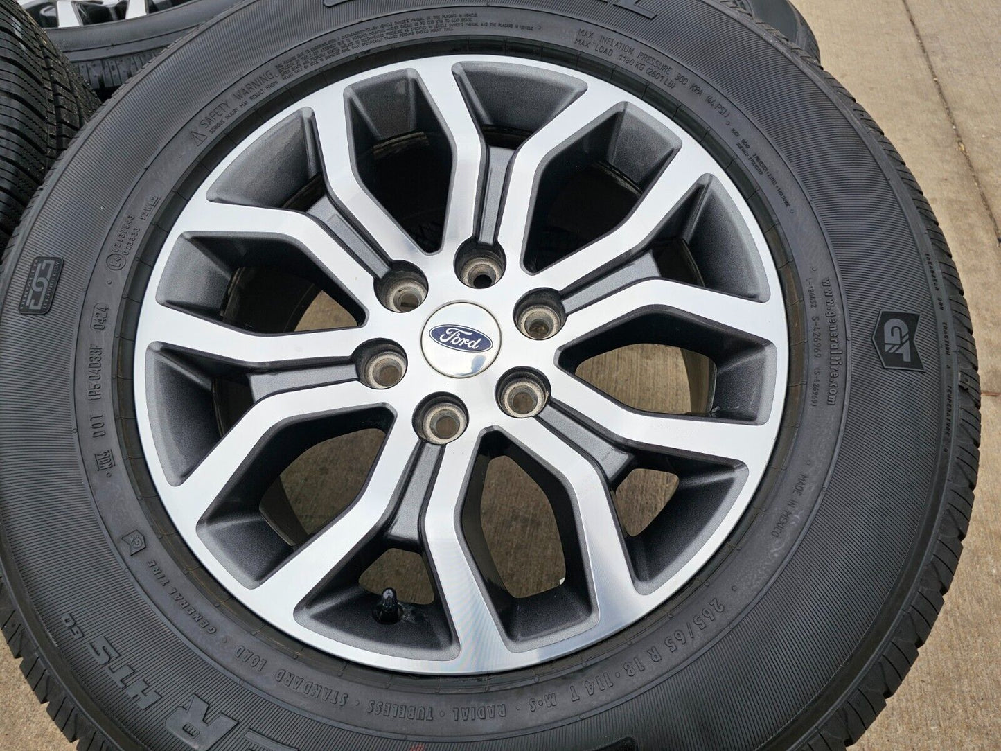 18" Ford F-150 Lariat OEM rims wheels 10342 tires 2021 2022 2023 2024 2025