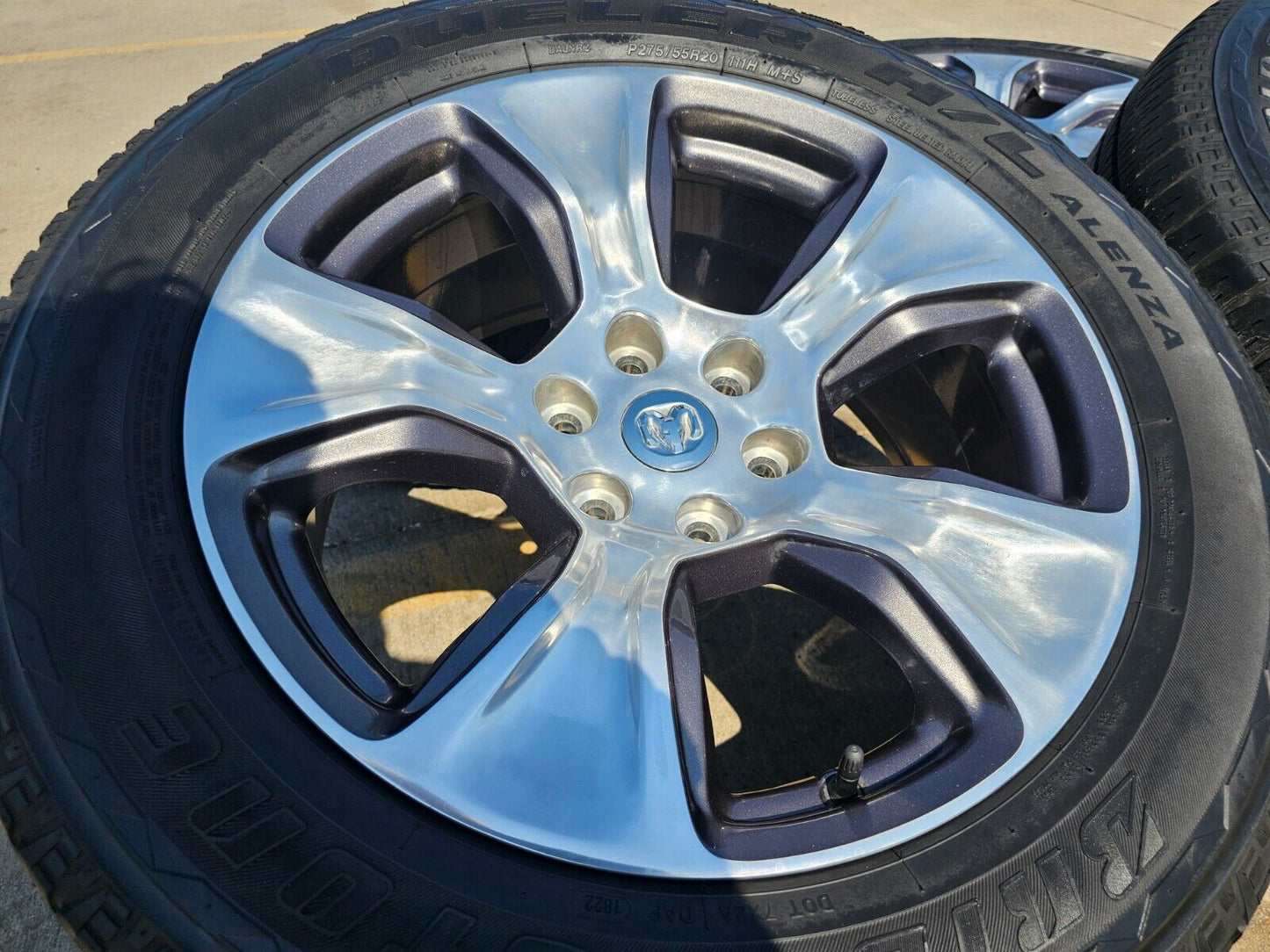 20" Dodge Ram 1500 OEM Laramie wheels rims 2674 tires 2021 2022 2023 2024 2025