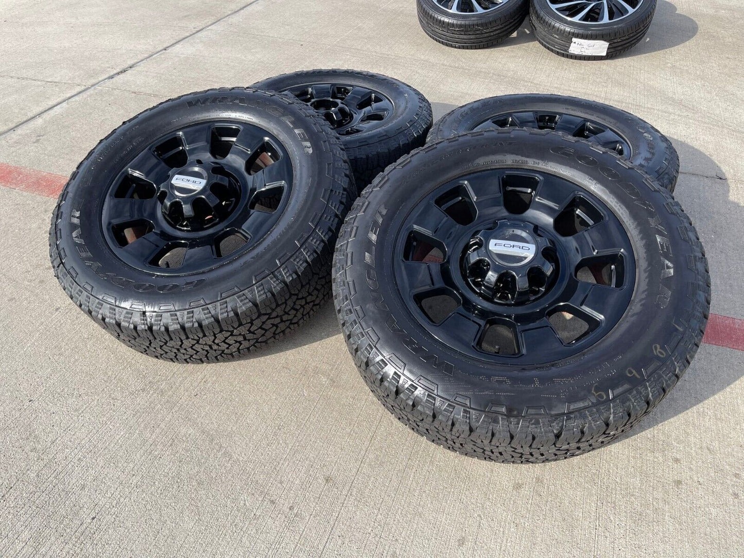 20" Ford F-250 F-350 OEM black Tremor 10295 wheels rims 2024 2025 NEW