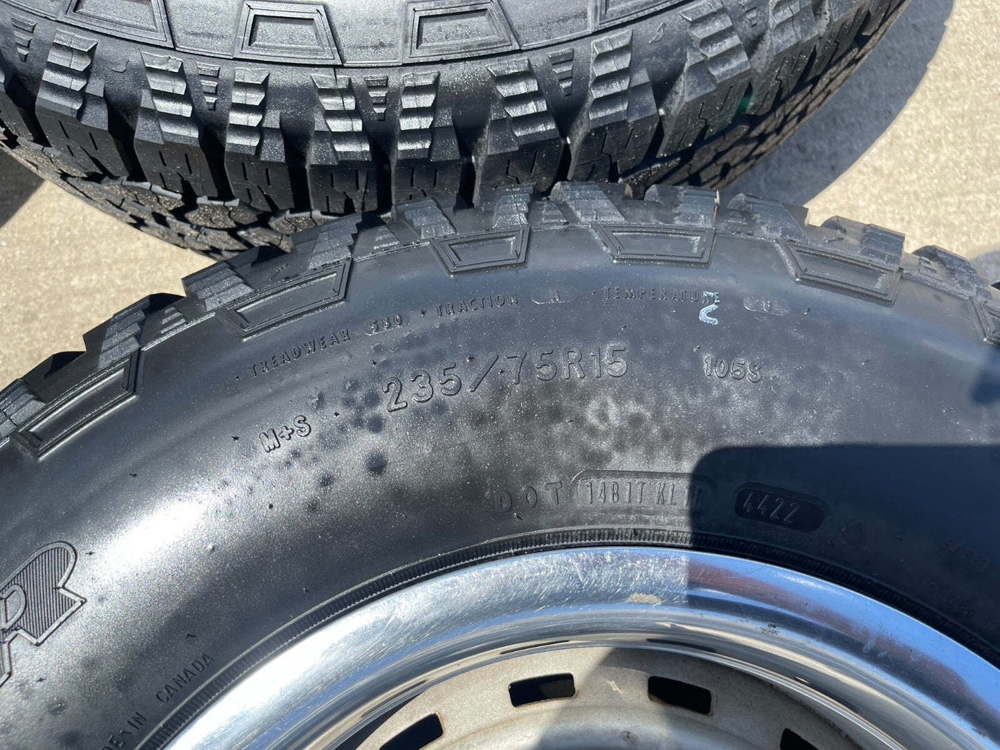 15" Chevy K1500 Blazer Old School Chevy wheels rims GMC NEW tires 5x120 5x4.75