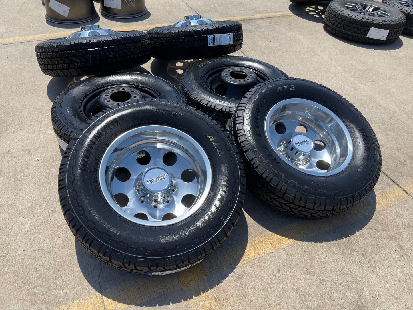 17" American Racing AR204 Dodge Ram 3500 DUALLY OEM wheels rims 8x165 8x6.5 NEW