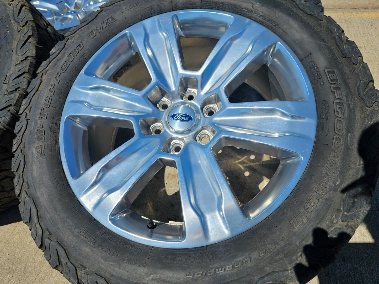 20" Ford F-150 Expedition OEM rims wheels polished 10004 tires BFG KO2 A/T