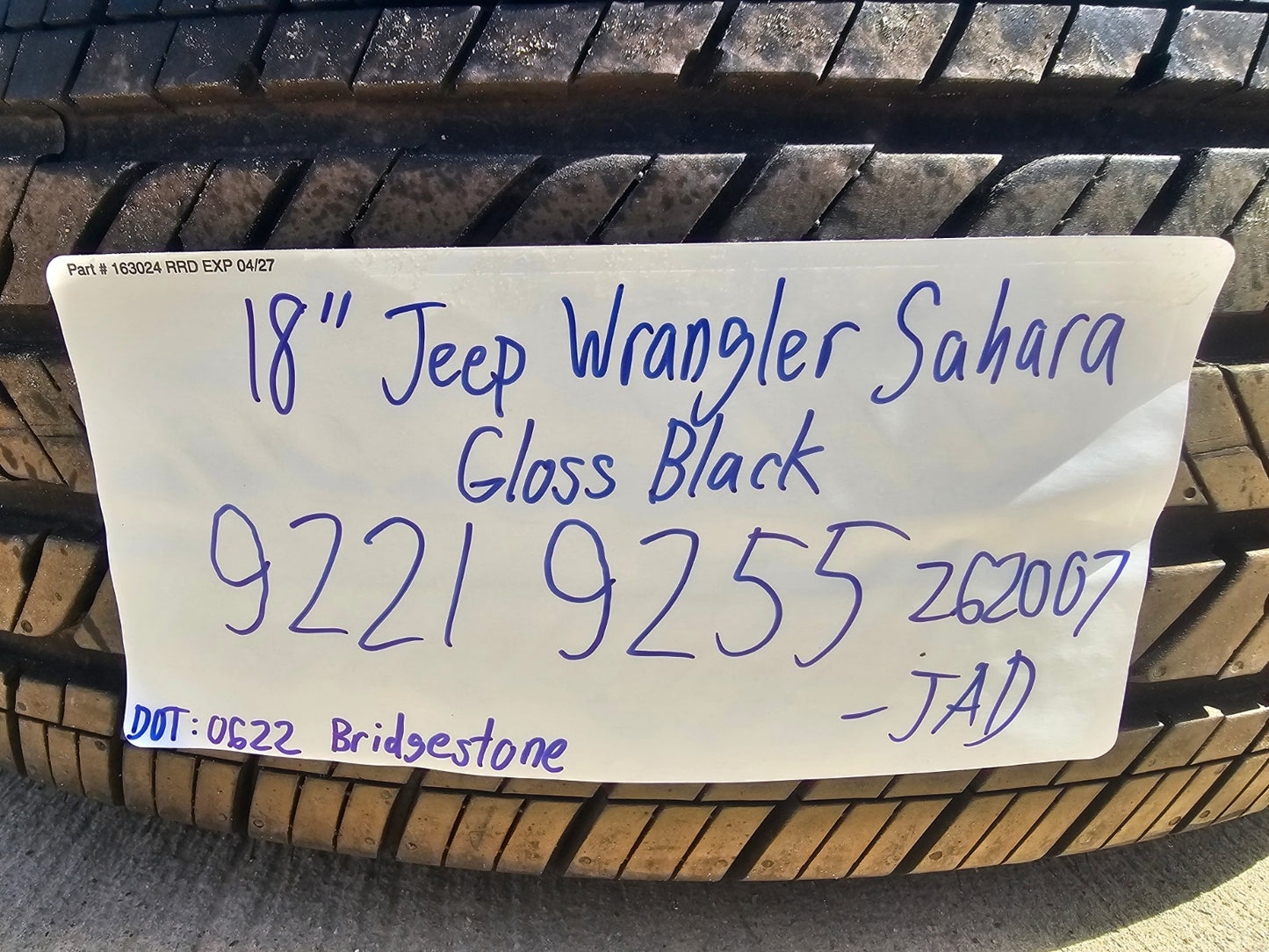 18" Jeep Wrangler Sahara OEM 9221 9255 wheels rims 2020 2021 2022 2023 2024 2025