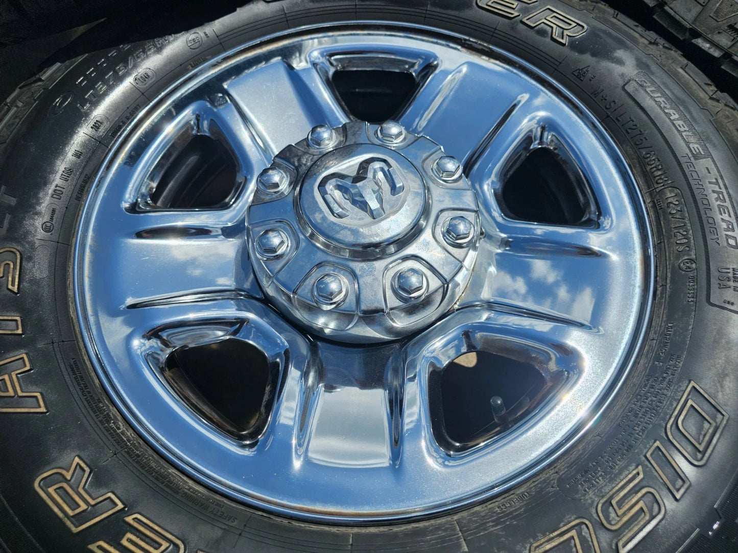 18" Dodge Ram 2500 3500 STEEL chrome OEM 2473 wheels rims tires COOPER