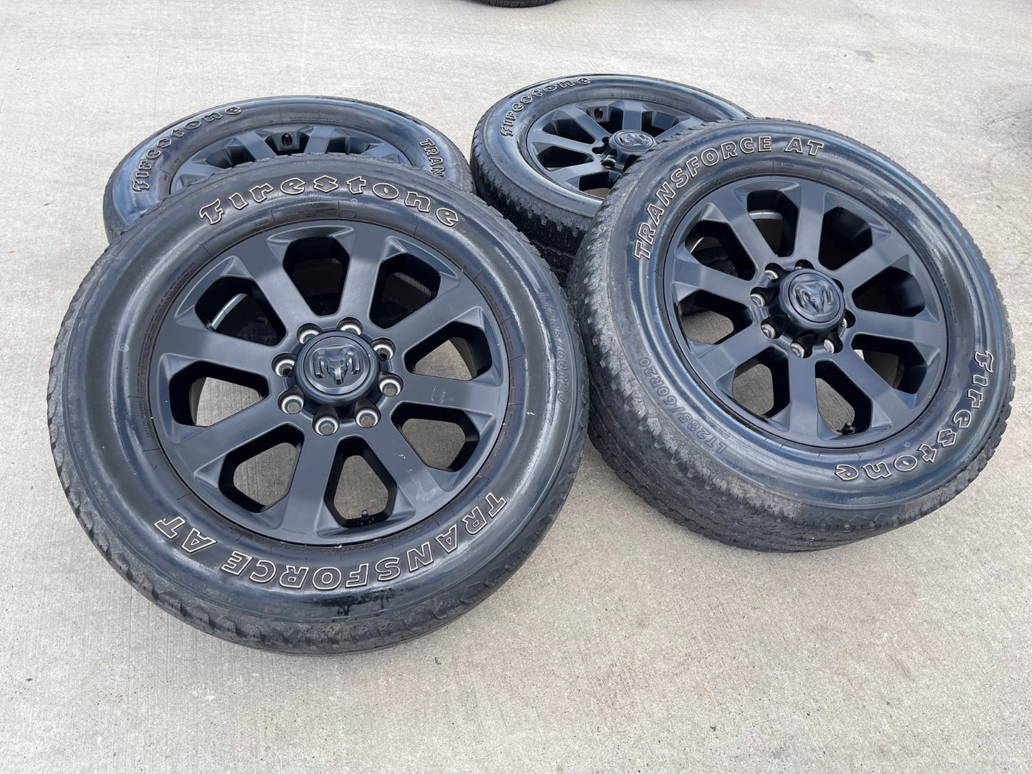 20" Dodge Ram 2500 3500 LARAMIE OEM 2700 black wheels rims tires