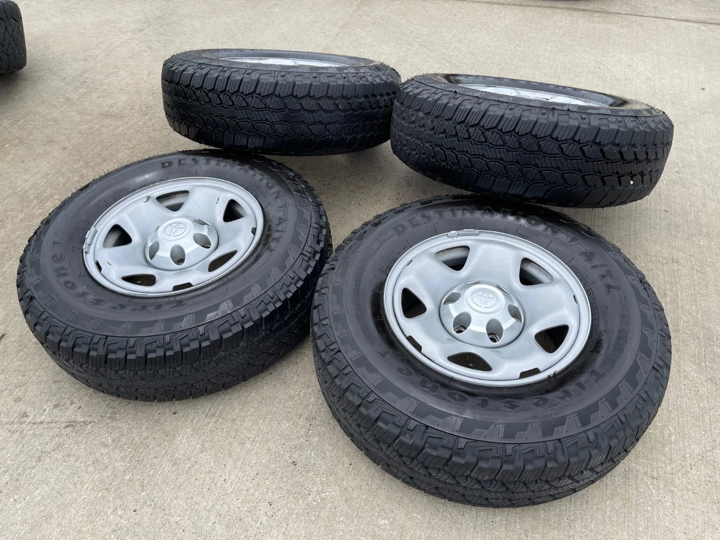 16" Toyota Tacoma OEM steel wheels rims 75192 tires FIRESTONE