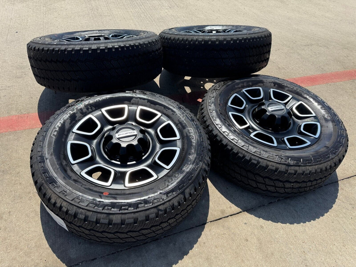 20" Ford F-250 F-350 OEM Lariat Platinum wheels rims 10486 tires BRIDGESTONE