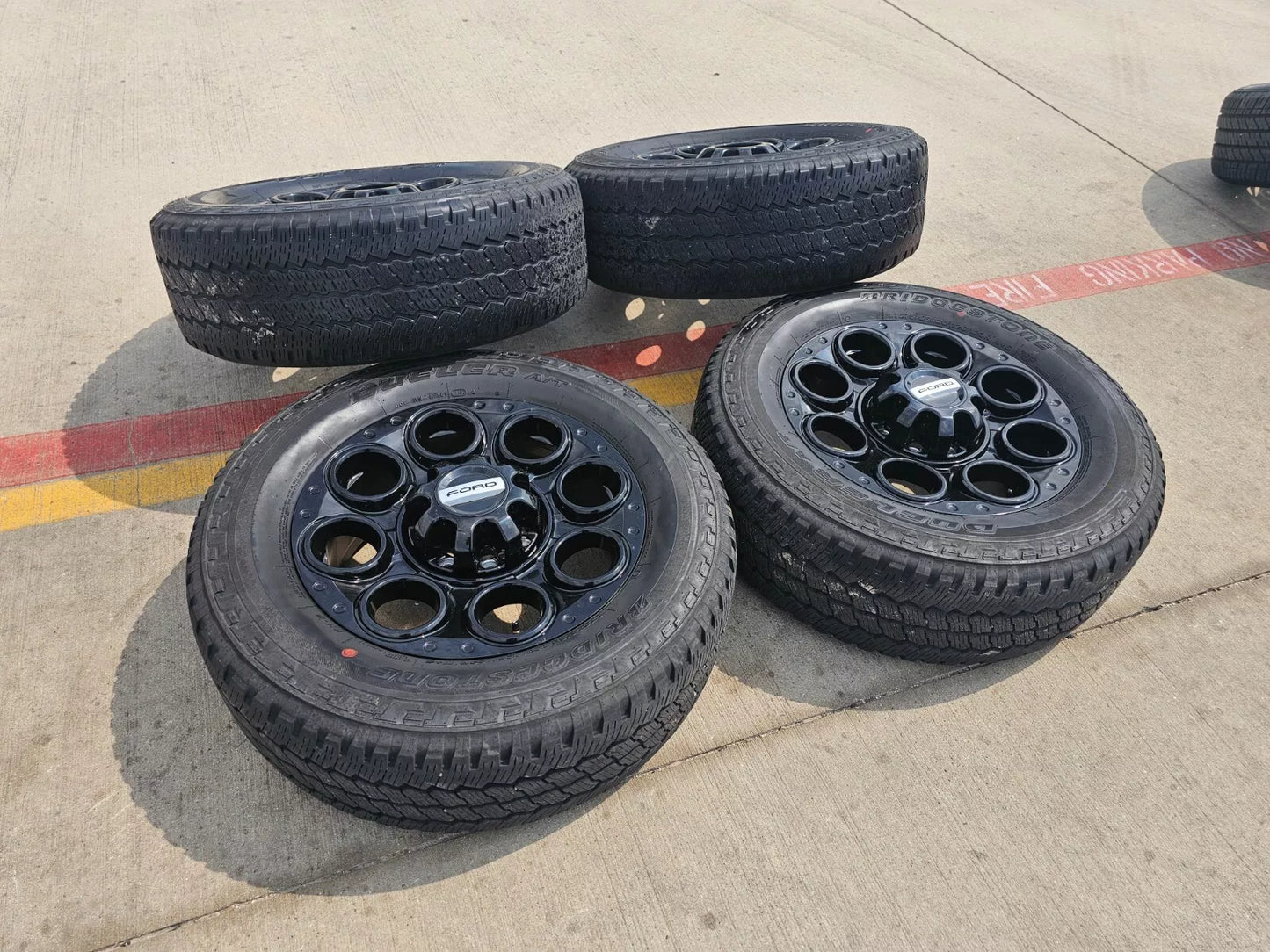 20" Ford F-250 F-350 OEM black TREMOR 10299 10484 wheels rims 2023 2024 2025