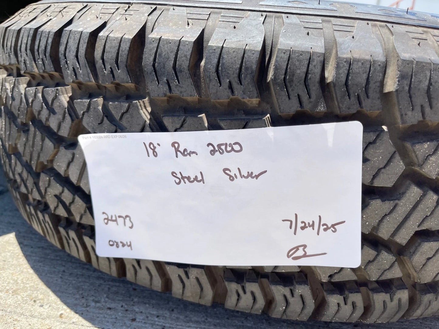 18" Dodge Ram 2500 3500 STEEL chrome OEM 2473 wheels rims tires