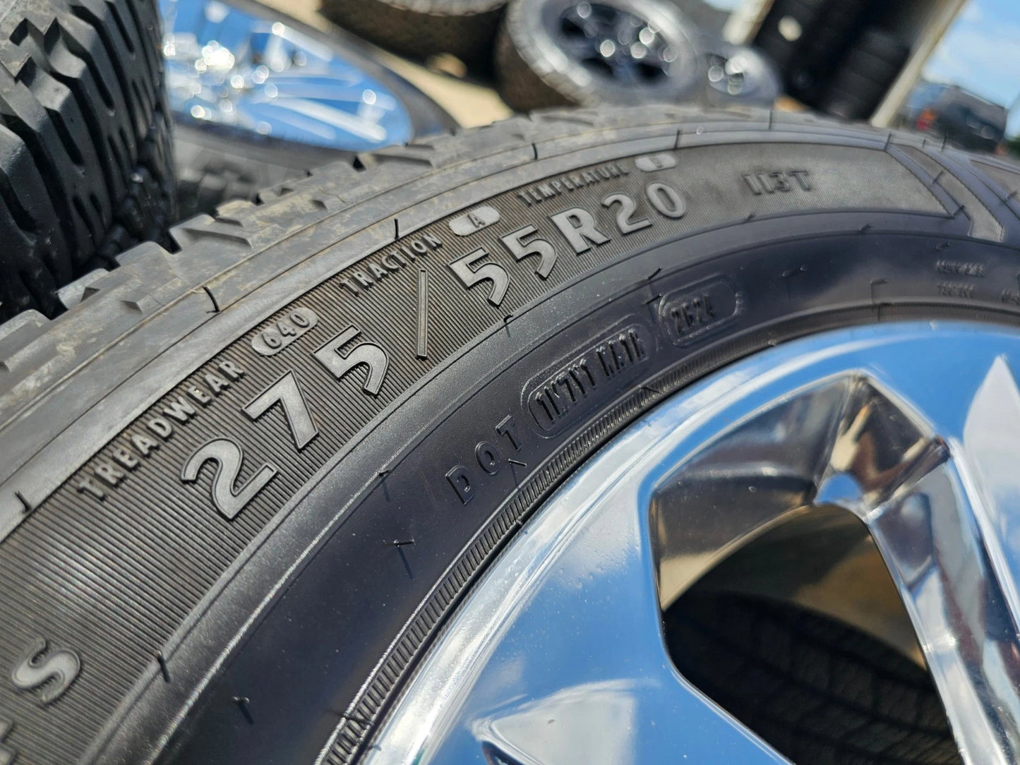 20" Ford F-150 Expedition OEM Lariat chrome rims wheels 10171 tires GOODYEAR