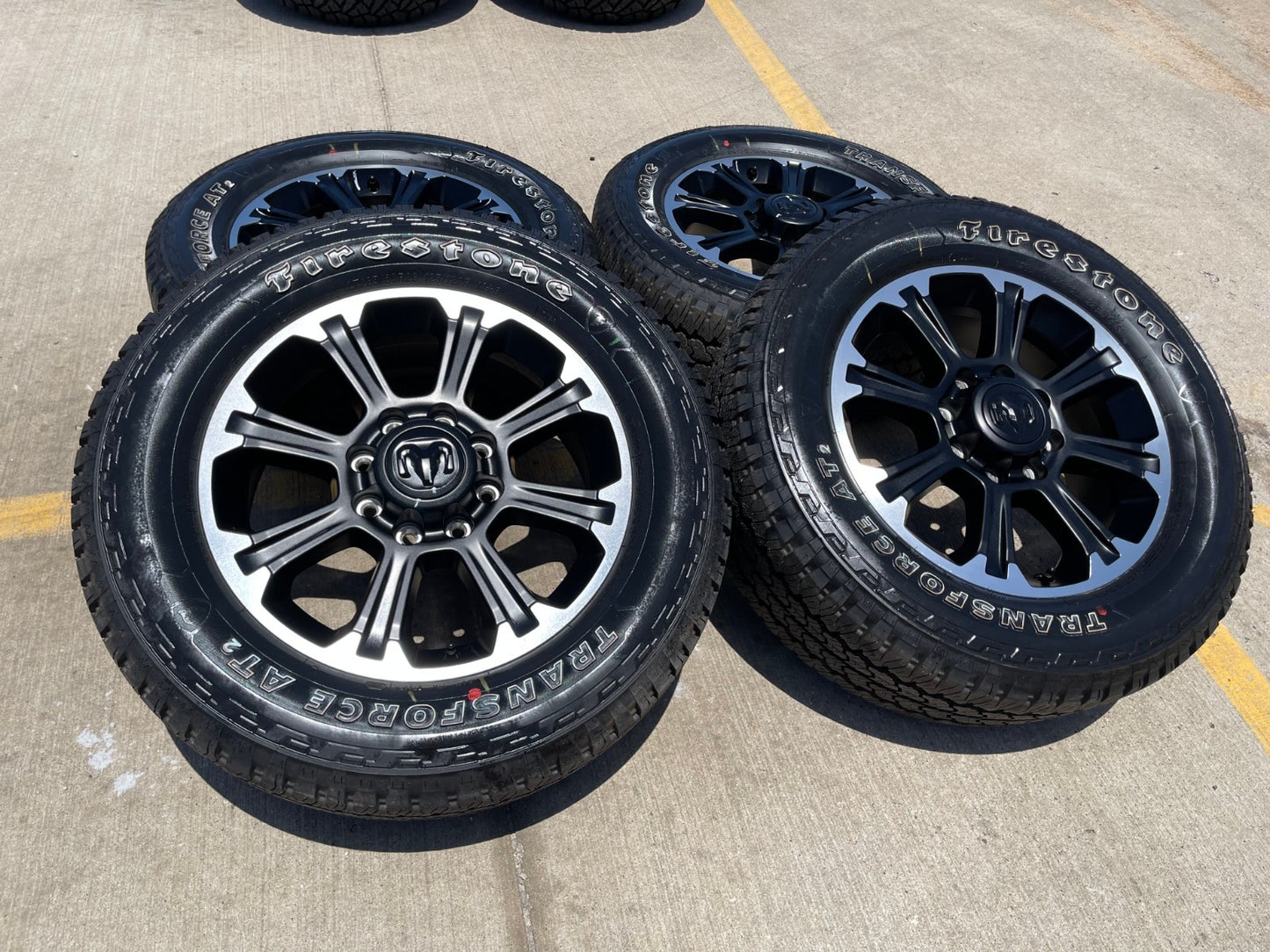 20" Dodge Ram 2500 3500 LARAMIE OEM wheels rims A/T tires 2025 2026 NEW
