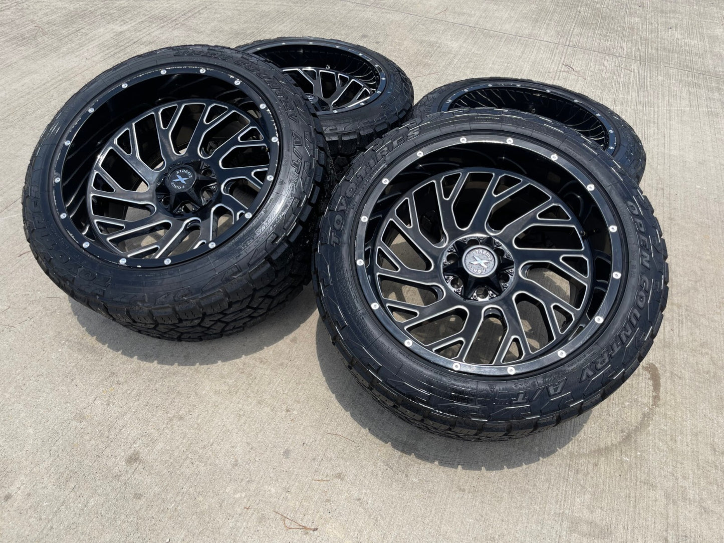22x12 XTREME FORCE XF- 8 Chevy Silverado Ford F-150 RAM wheels rims 6x139 6x135