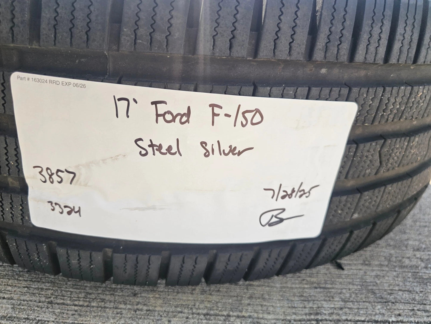 17" Ford F-150 OEM rims wheels 3857 tires steel 2020 2021 2022 2023 2024 2025