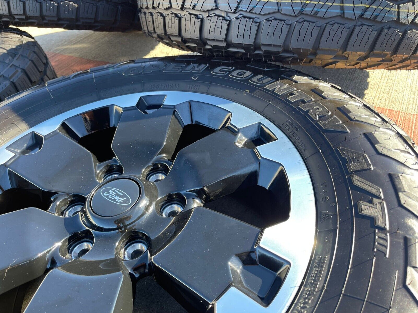 18" Ford Bronco BADLANDS OEM black wheels rims 10282 Ranger 2024 2025 TOYO NEW