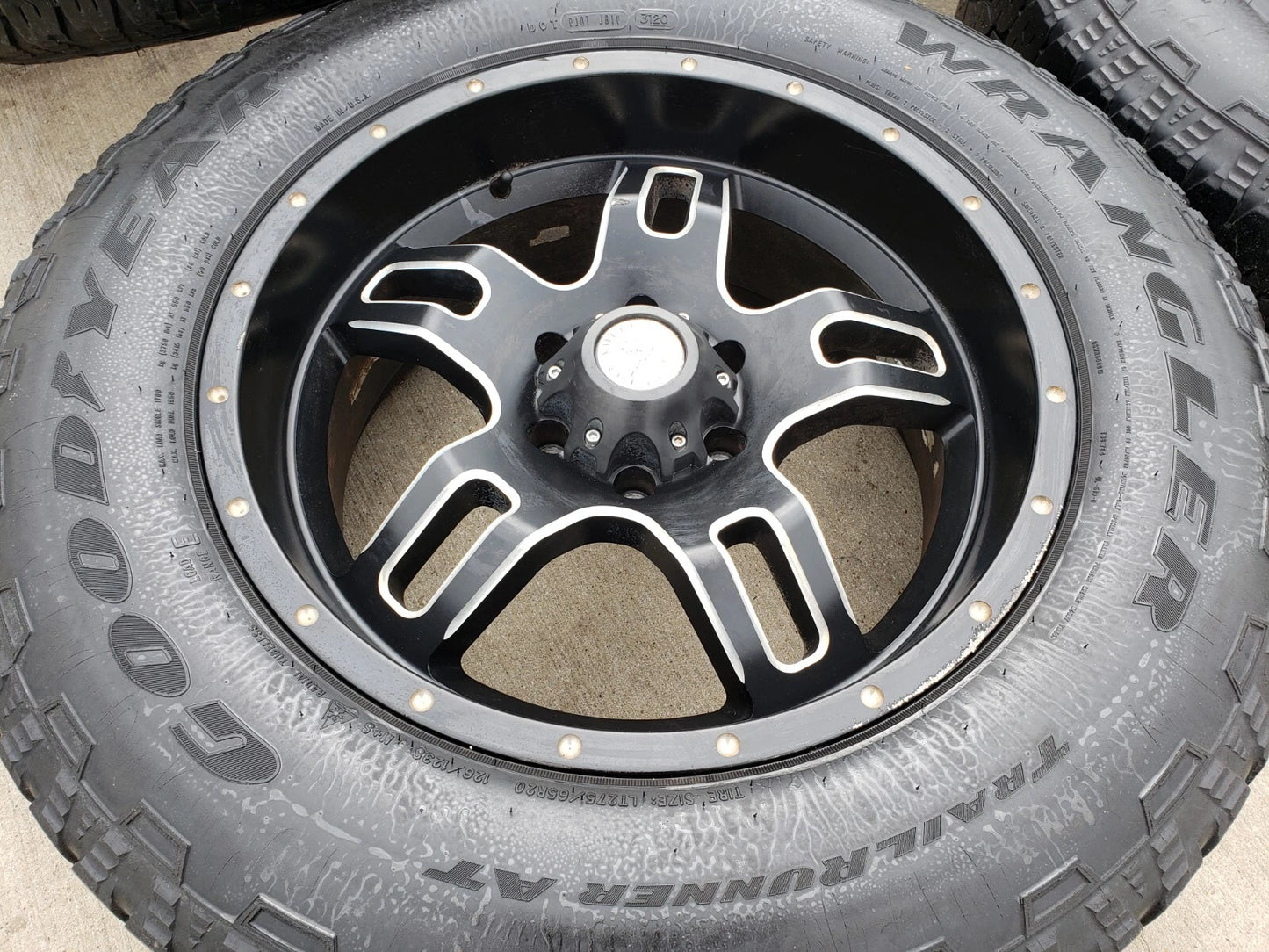 20x9 American Outlaw Chevy Silverado RAM Tacoma wheels rims 6x139 6x5.5 tires