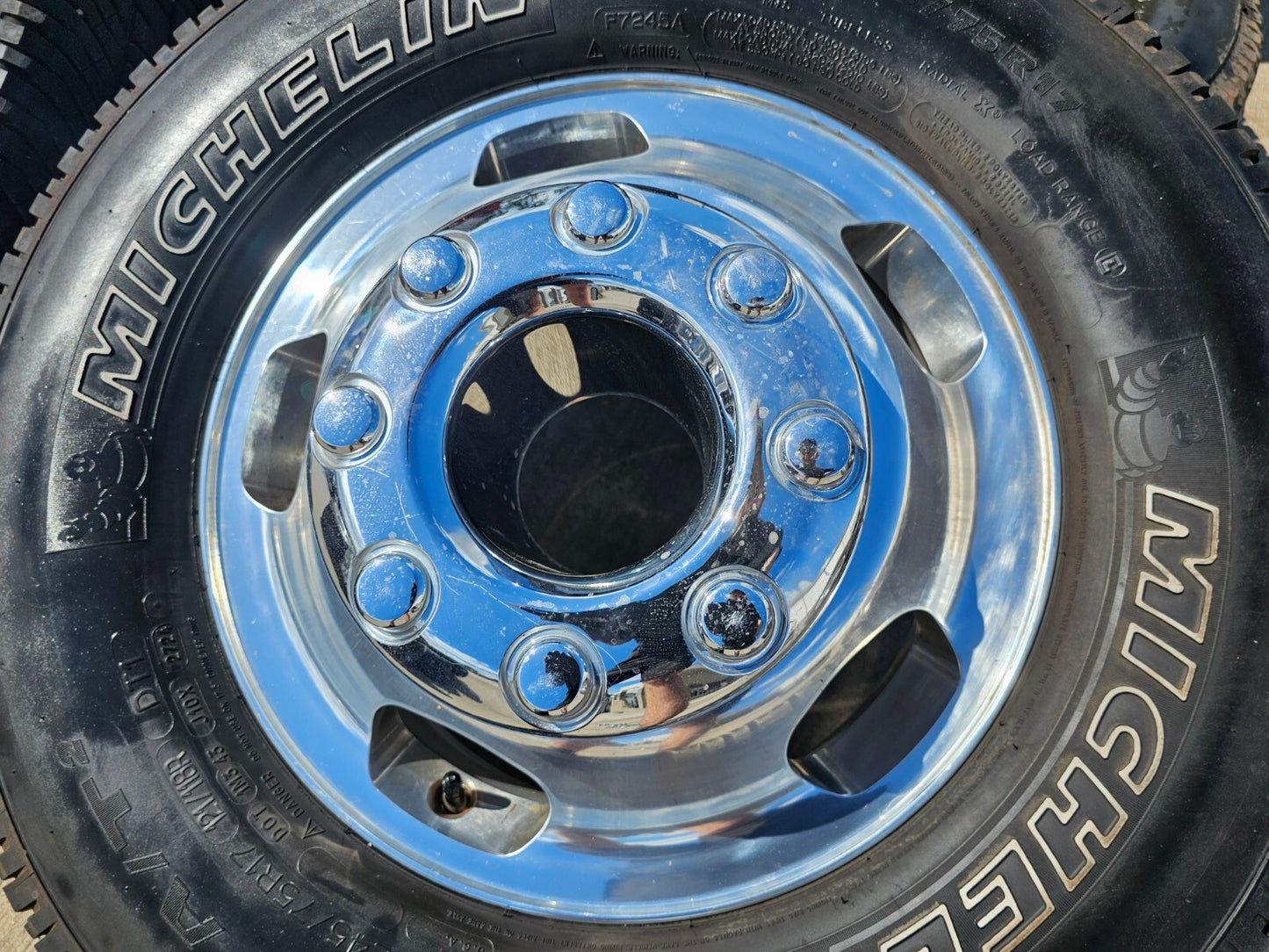 17" Ford F-350 Dually OEM 14077 14078 rims wheels 2023 2024 2025 MICHELIN