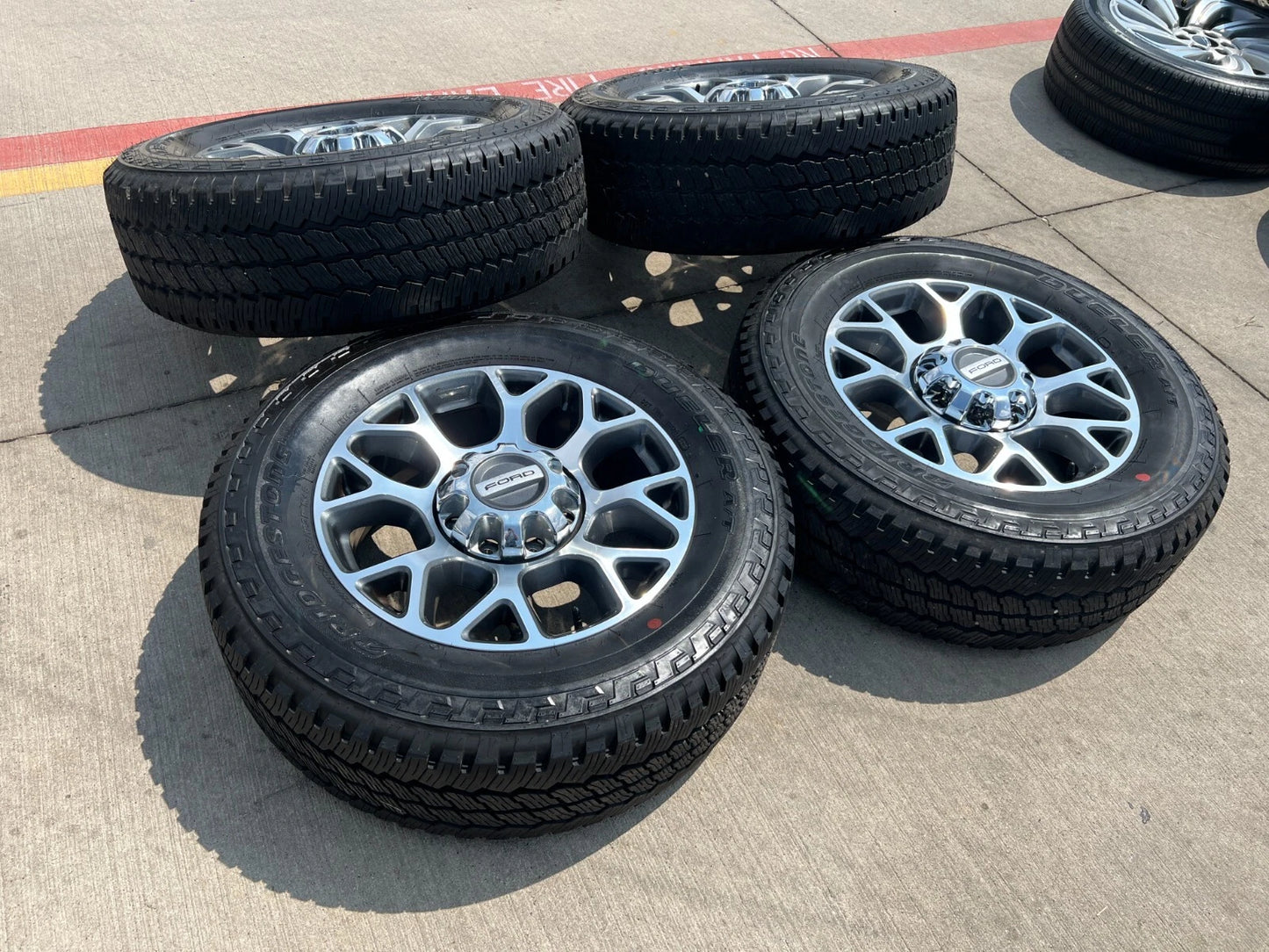 20" Ford F-250 F-350 OEM Lariat wheels rims 10292 tires NEW BRIDGESTONE