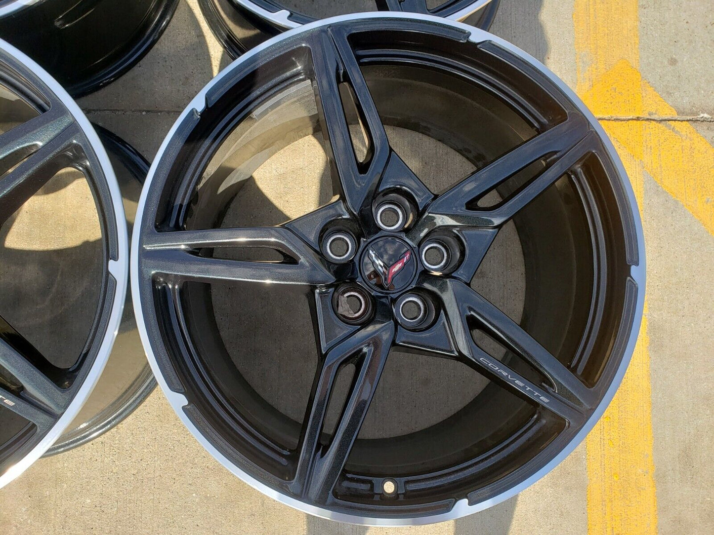 19" + 20" Chevy Corvette C8 OEM wheels rims 14009 200268 2022 2023 2024 2025 NEW