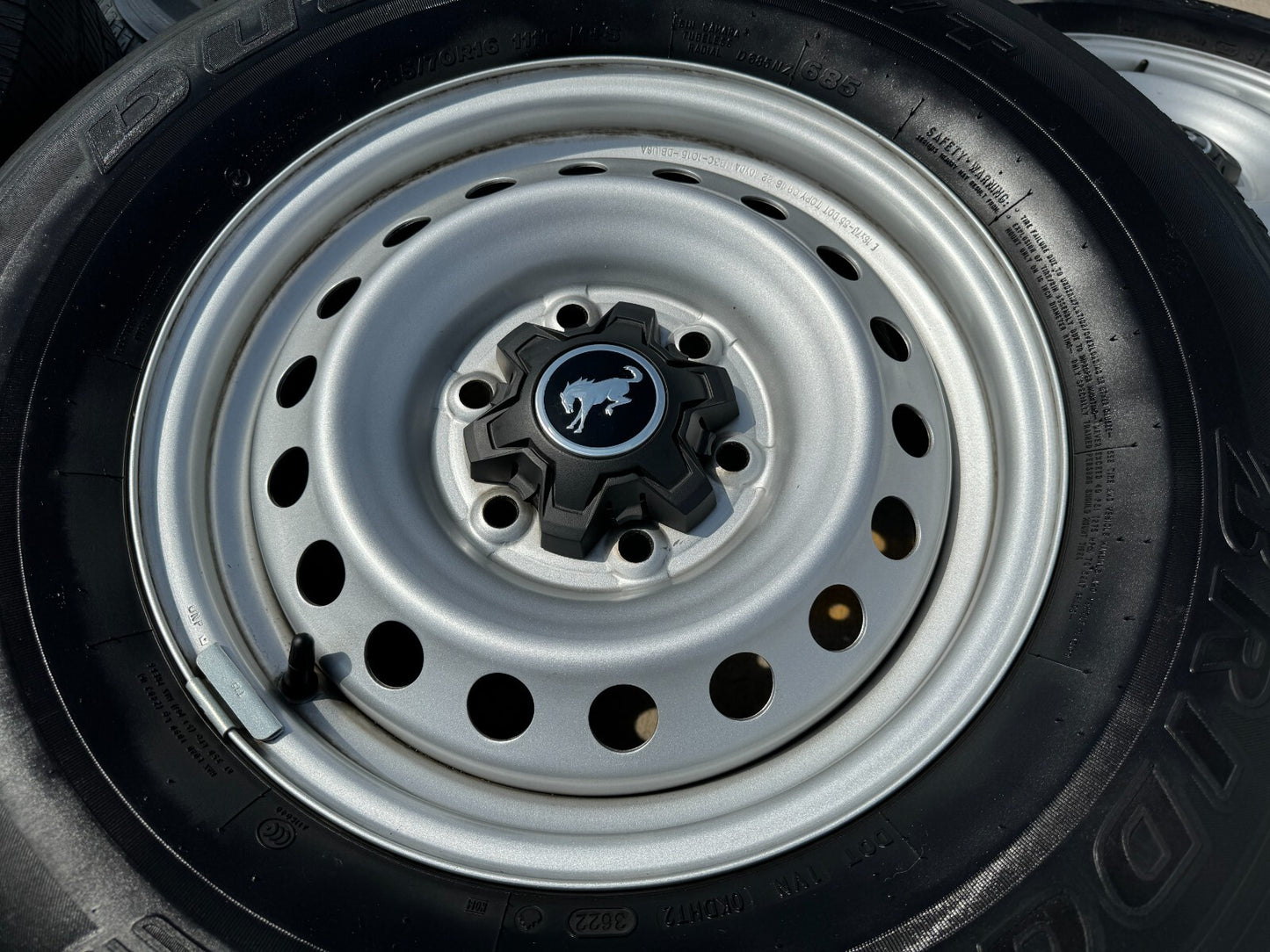 16" Ford Bronco steel wheels rims tires 10226 Ranger 2021 2022 2023 2024 2025