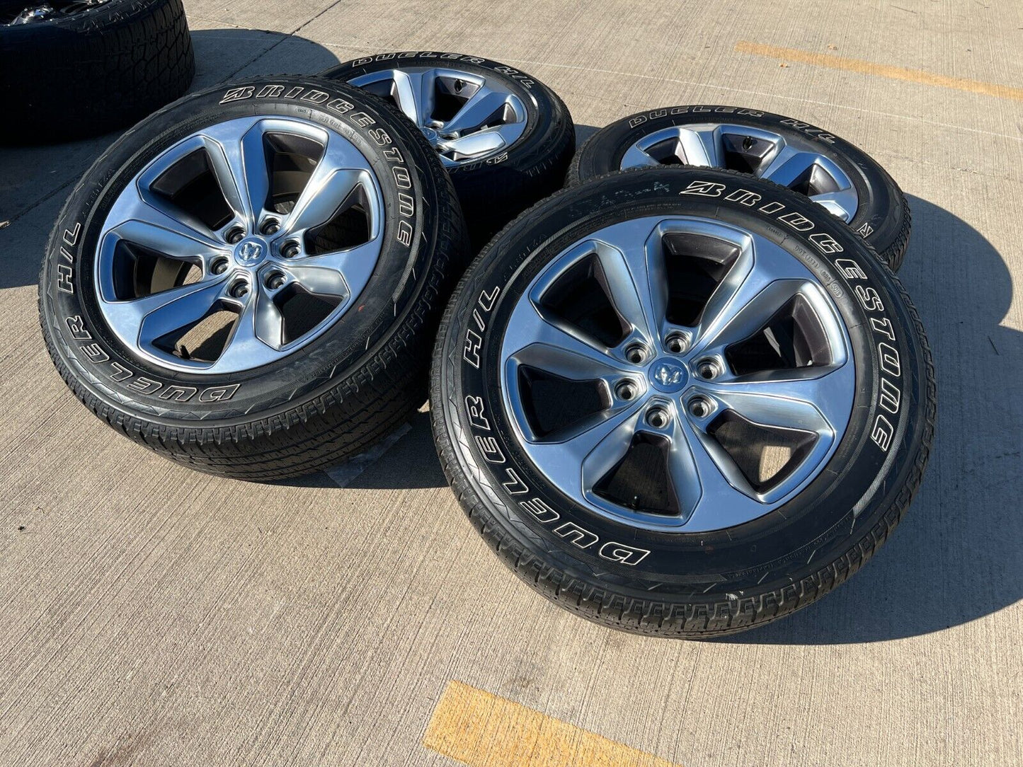 20" Dodge Ram 1500 OEM Laramie wheels rims 2681 tires 2021 2022 2023 2024