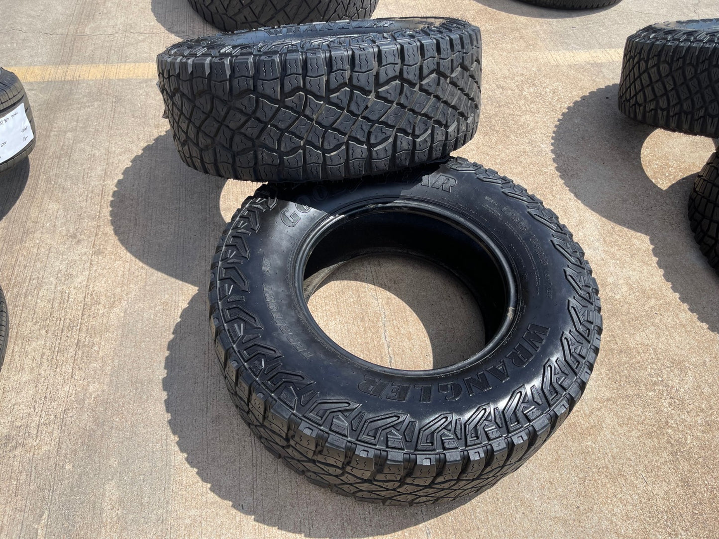 (1) 325/65/18 Goodyear Wrangler Territory M/T tire LT 8 ply load range D