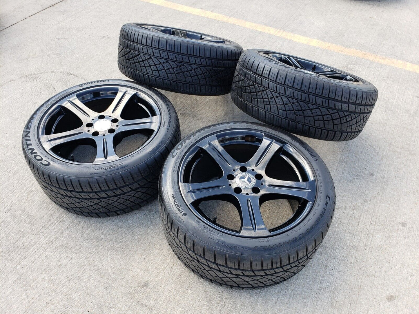 18" Mercedes CLS 550 C E S Class OEM 65371 65372 wheels rims tires