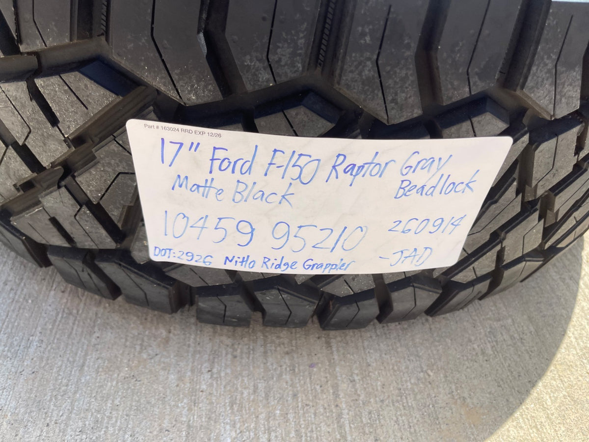17" Ford F-150 Raptor OEM BEADLOCK rims wheels 10459 95210 SET NITRO 35" NEW