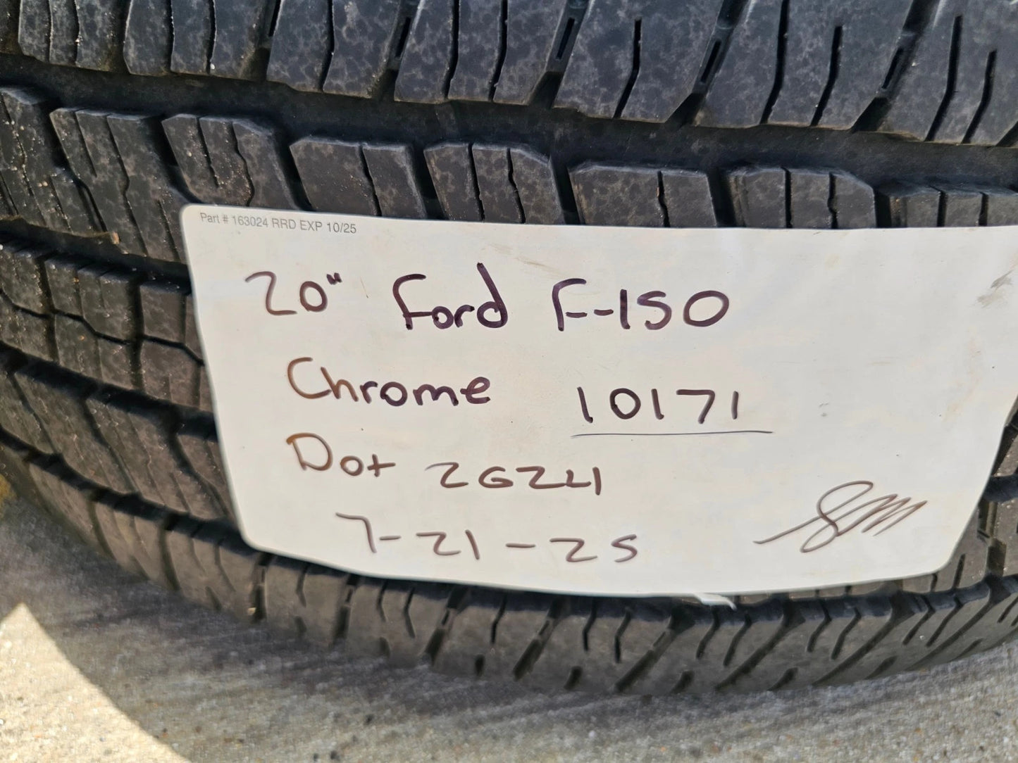 20" Ford F-150 Expedition OEM Lariat chrome rims wheels 10171 tires GOODYEAR
