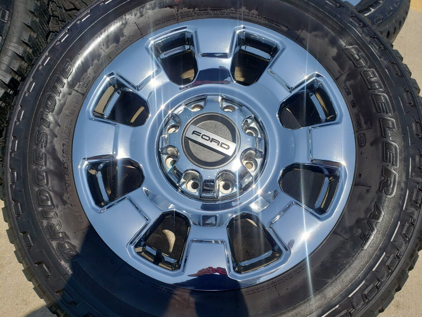 20" Ford F-250 F-350 OEM chrome Lariat wheels rims 10295 tires 2023 2024 2025