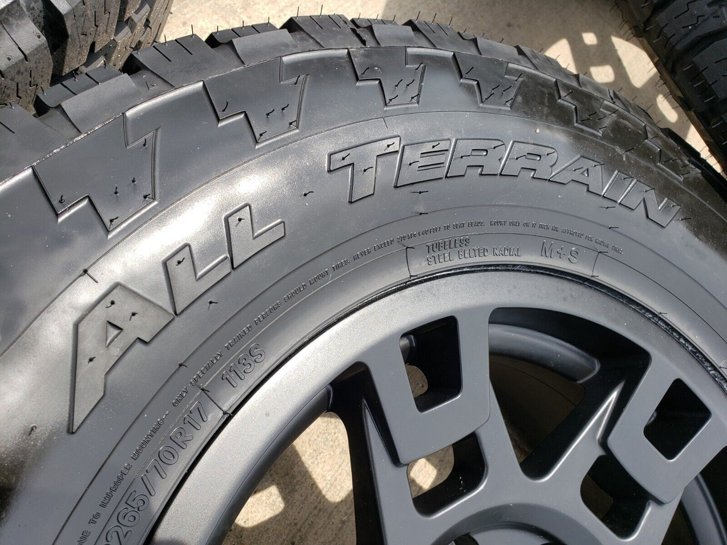 17" Toyota Tacoma 4Runner OEM wheels rims black 75167 TRD FJ NITTO NEW