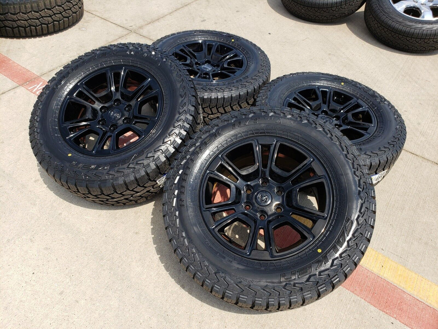 18" Dodge Ram 1500 Jeep Grand Wagoneer OEM 95374 wheels rims tires 2023 2024 NEW