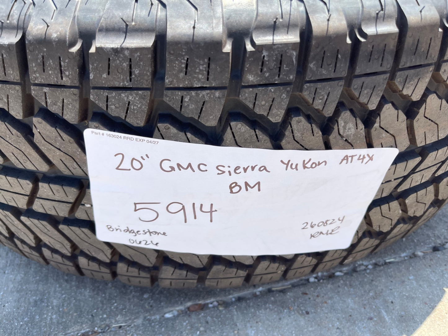 20" GMC Sierra Yukon AT4X Silverado OEM 5914 wheels rims A/T SET 2026 2027 NEW