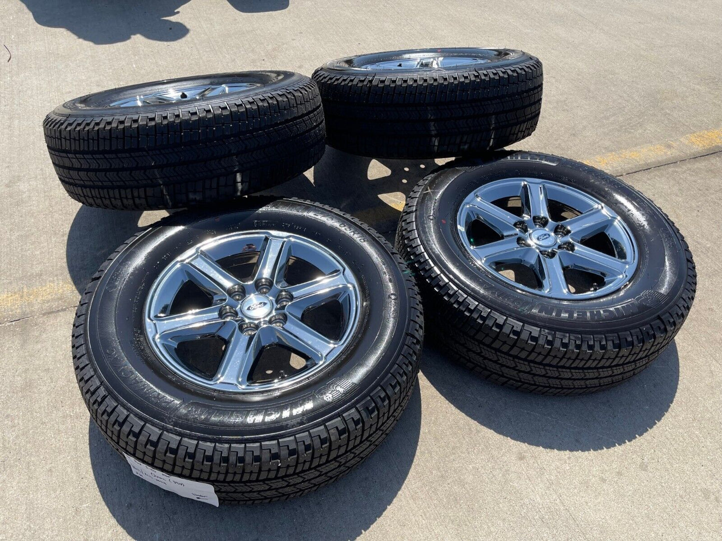 18" Ford F-150 Expedition OEM chrome rims wheels tires MICEHLIN 2024 2025 NEW