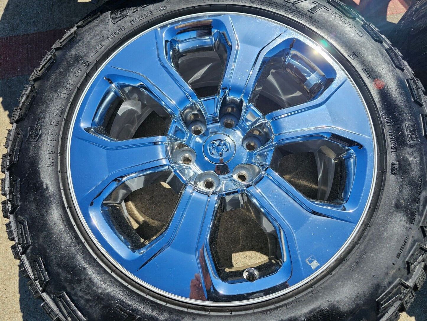 20" Dodge Ram 1500 OEM Laramie CHROME 2679 wheels rims tires 2023 2024 2025 NEW