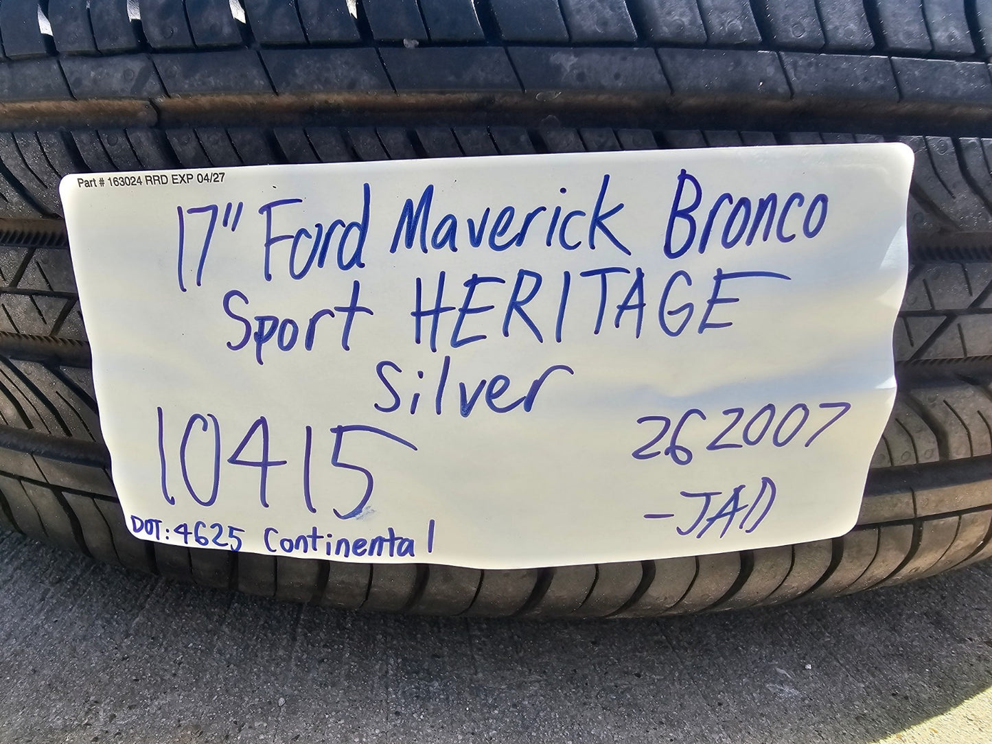 17" Ford Maverick Bronco Sport HERITAGE rims wheels 10415 OEM SET 2025 2026 NEW
