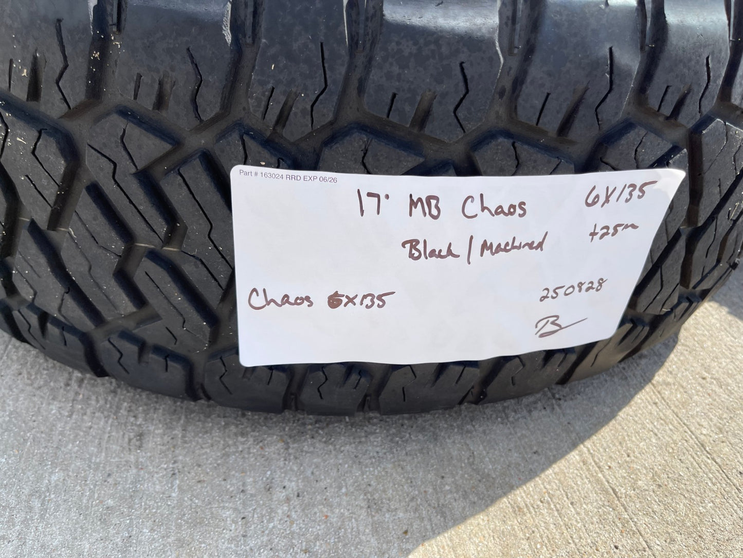 17" 17x8.5 MB Chaos Ford Expedition F-150 6x135 wheels rims tires
