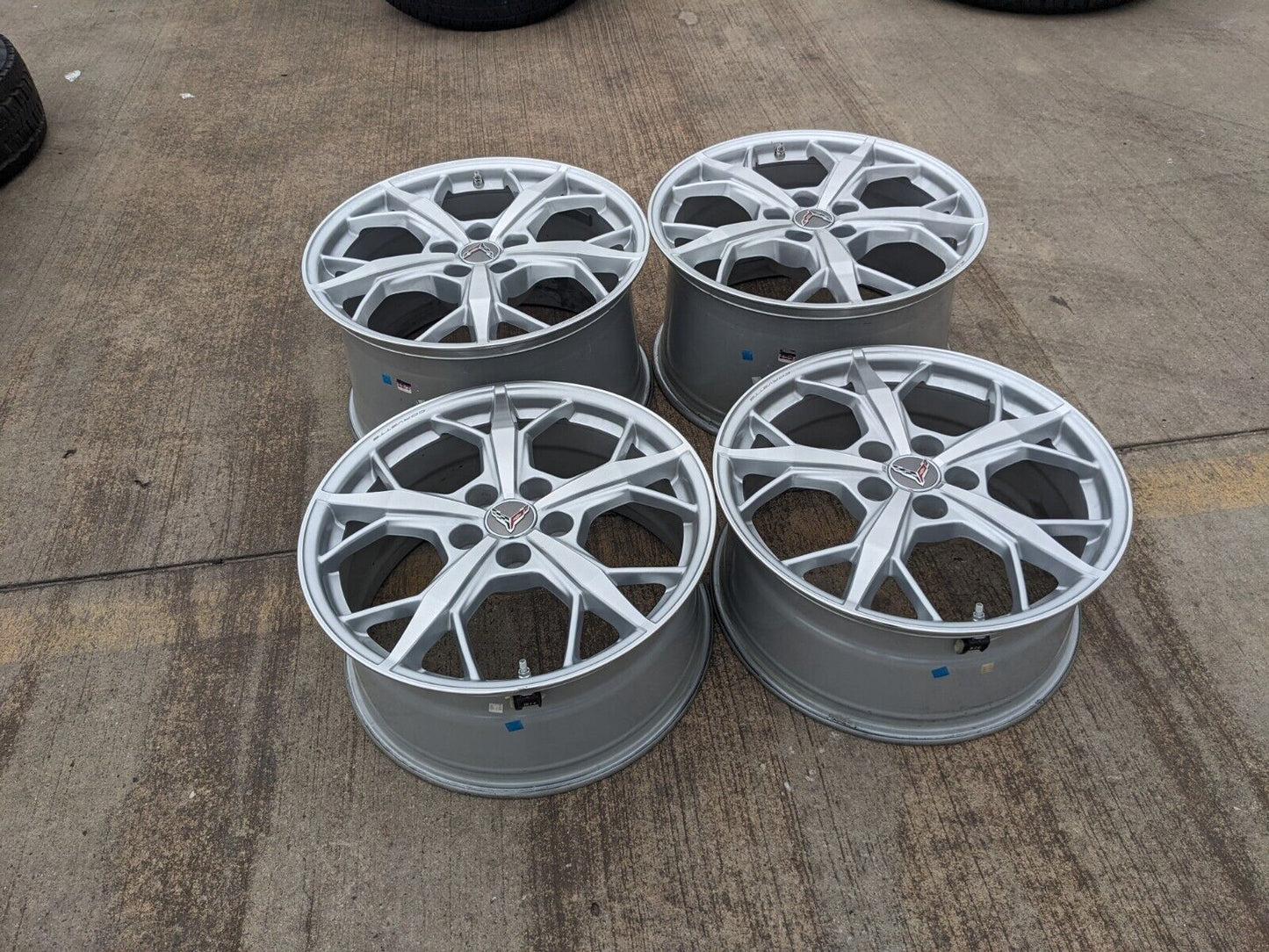 19" + 20" Chevy Corvette C8 OEM rims 14011 14012 2022 2023 2024 2025 NEW