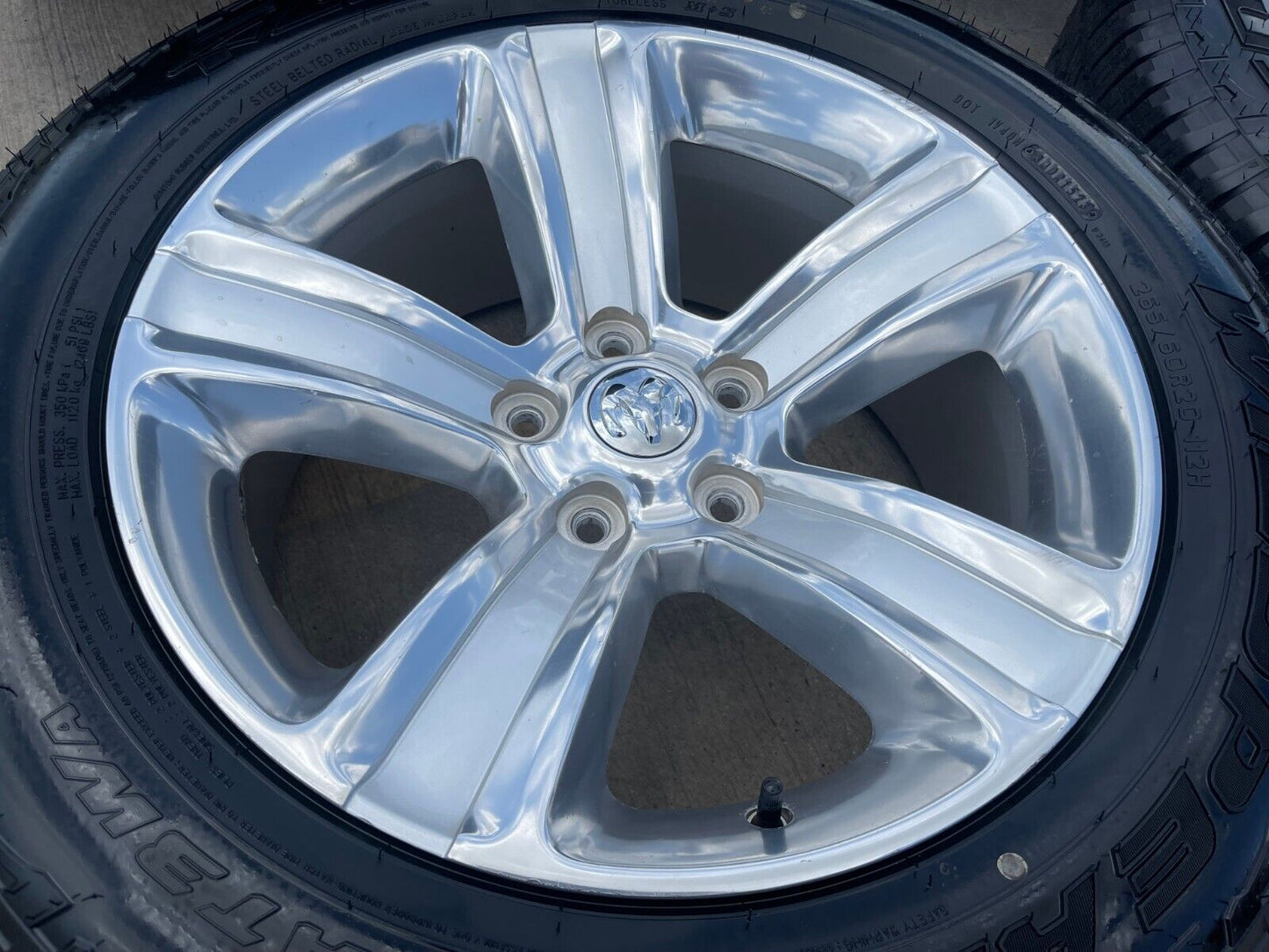 20" Dodge Ram 1500 OEM wheels rims 5x5.5 2453 tires 2018 2019 2020 2021