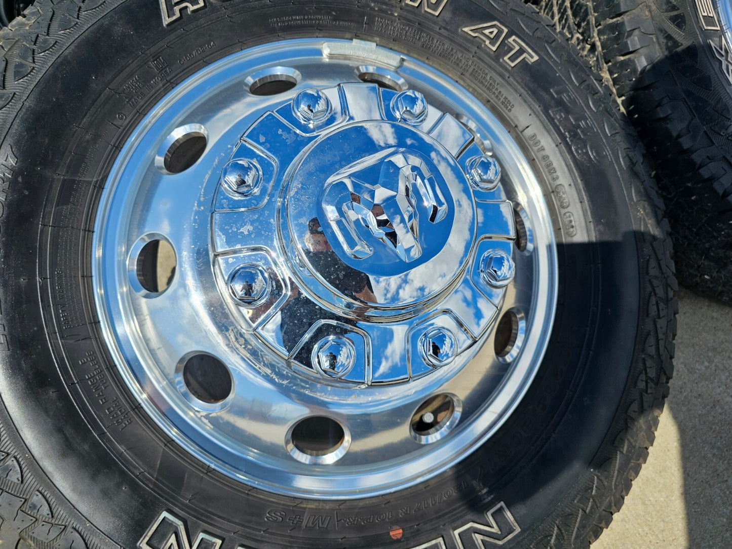 17" Dodge Ram 3500 Dually Laramie 8x200 wheels rims 2701 2702 OEM 2023 2024 2025