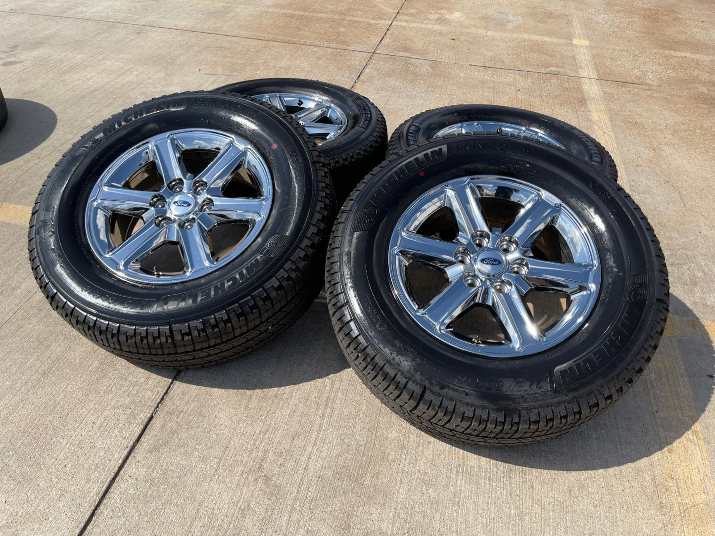 18" Ford F-150 Expedition OEM chrome rims wheels tires MICEHLIN 2025 2026 NEW
