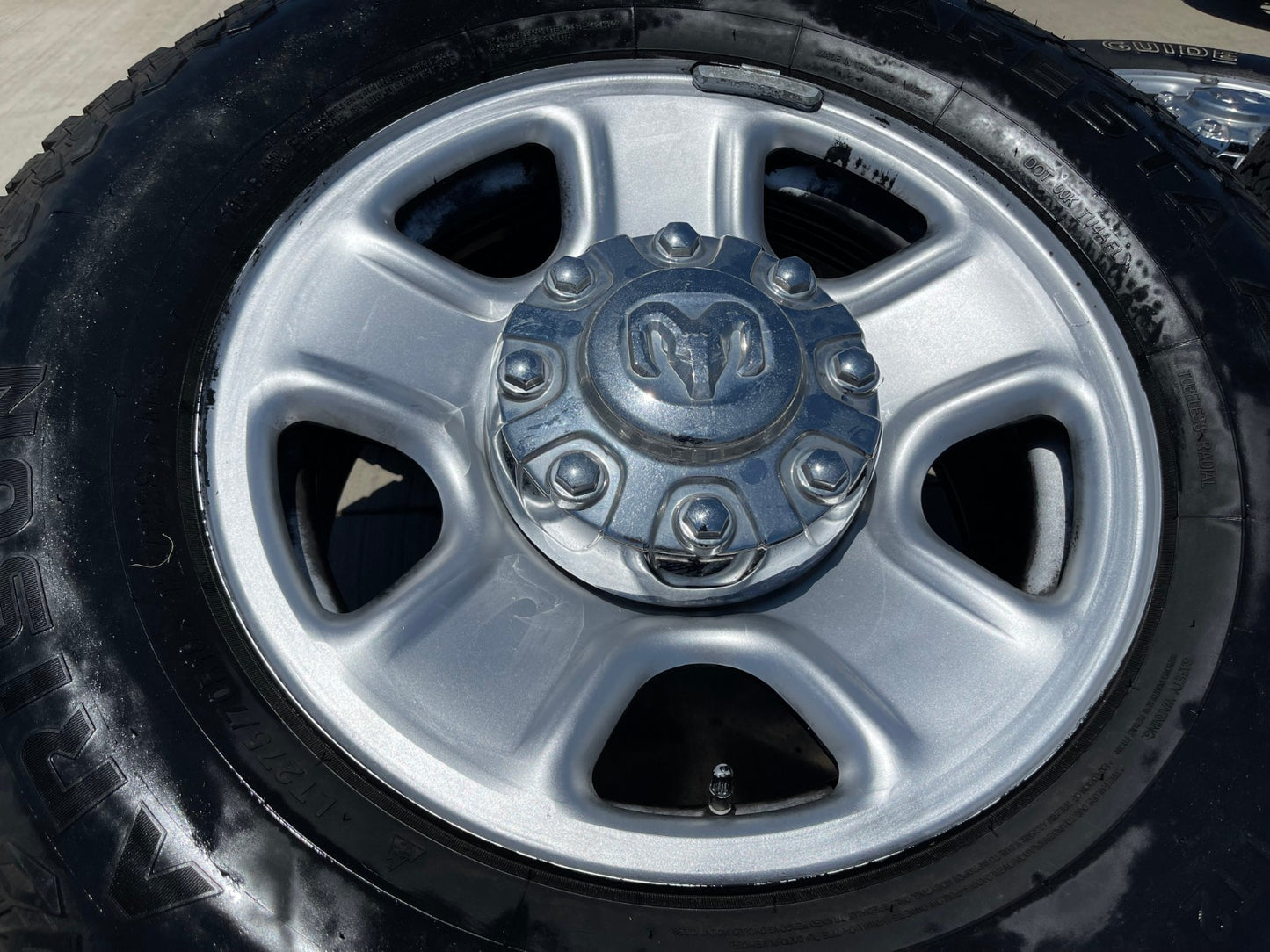 18" Dodge Ram 2500 3500 STEEL chrome OEM 2473 wheels rims tires