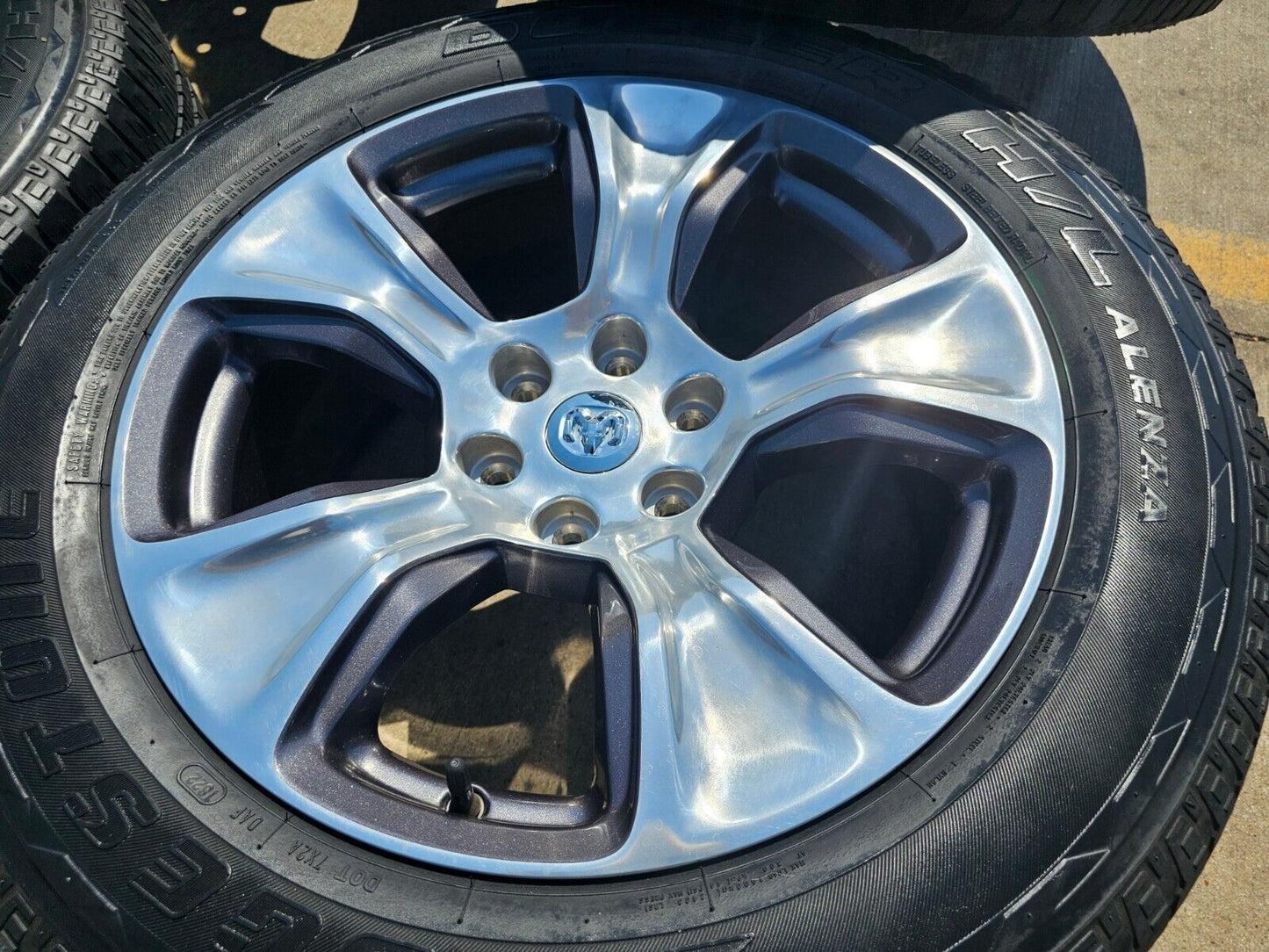 20" Dodge Ram 1500 OEM Laramie wheels rims 2674 tires 2021 2022 2023 2024 2025