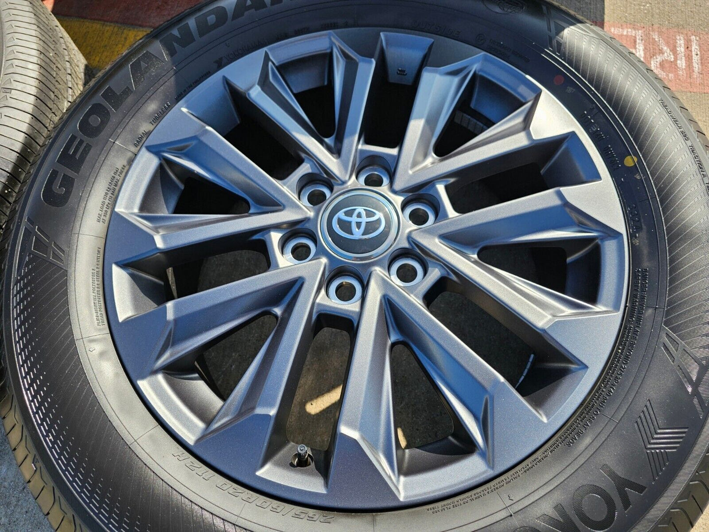 20" Toyota Land Cruiser OEM wheels rims tires Tundra Sequoia 2023 2024 2025 NEW