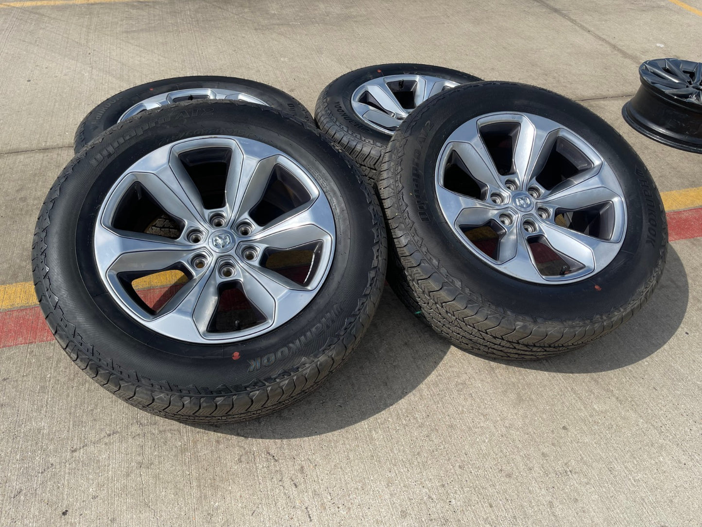 20" Dodge Ram 1500 OEM Laramie wheels rims 2681 tires HANKOOK