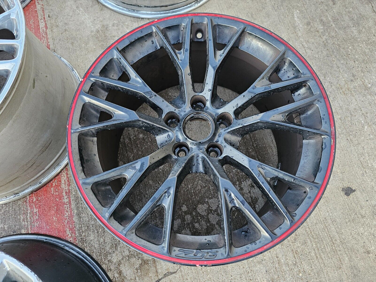 19x10 Chevy Corvette STINGRAY C7 OEM wheel rim 5734 5736 Red FRONT 2017 2018