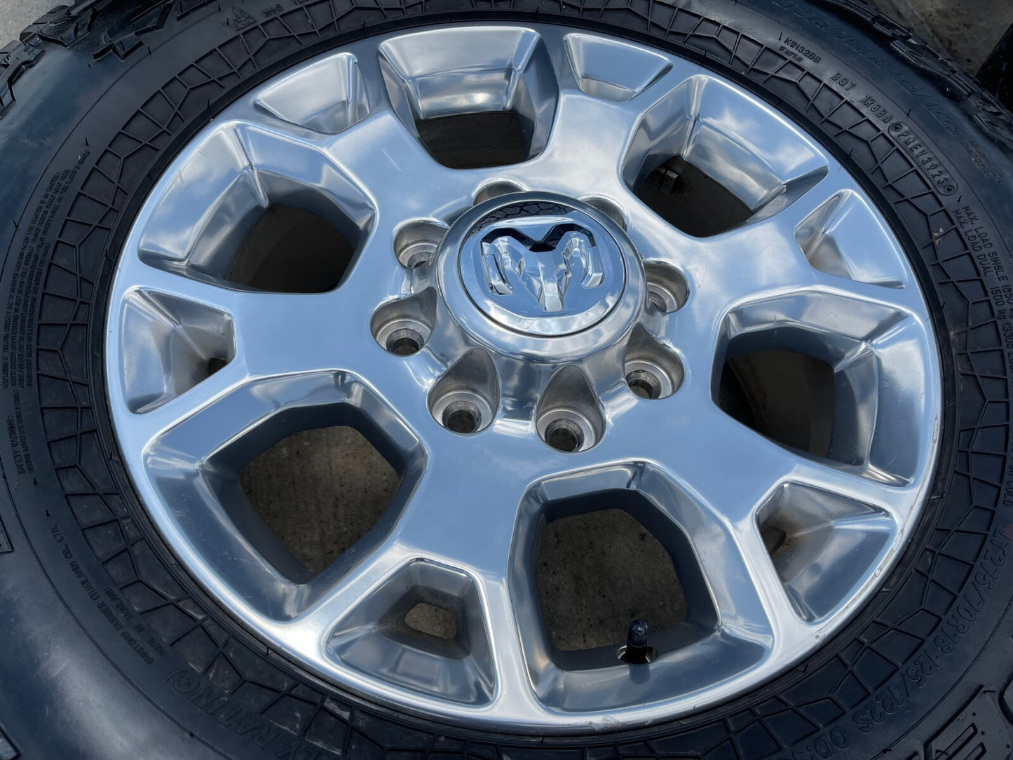 18" Ram 2500 3500 Laramie Power Wagon OEM wheels rims 2693 tires FALKEN A/T4