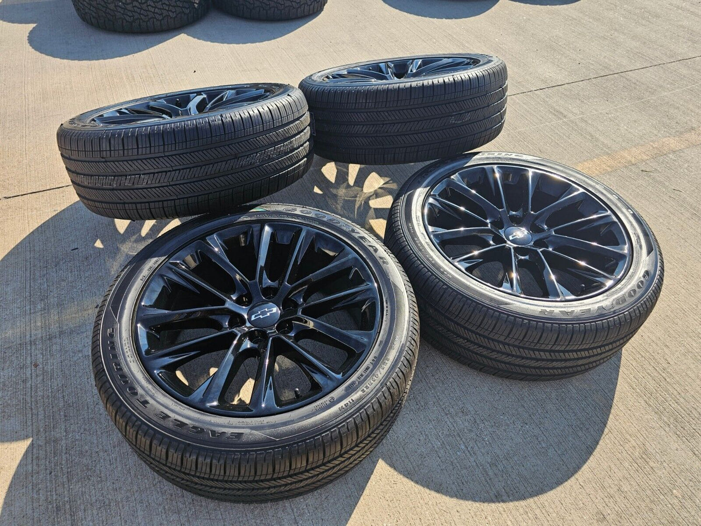 22" Cadillac Escalade black OEM 4804 wheels rims Chevy GMC tires NEW